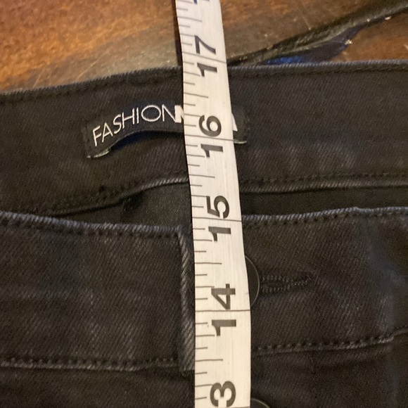 Size 18 Fashion Nova Black Button Fly Stretch High Rise Skinny Ankle Jeans - Picture 10 of 10